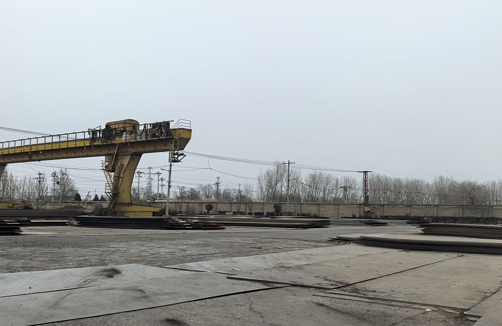 Construction Site of a Spiral Steel Silo Construction Site of a Spiral Steel Silo